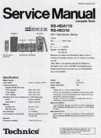 Technics - RSHDA-710 - Service manual 